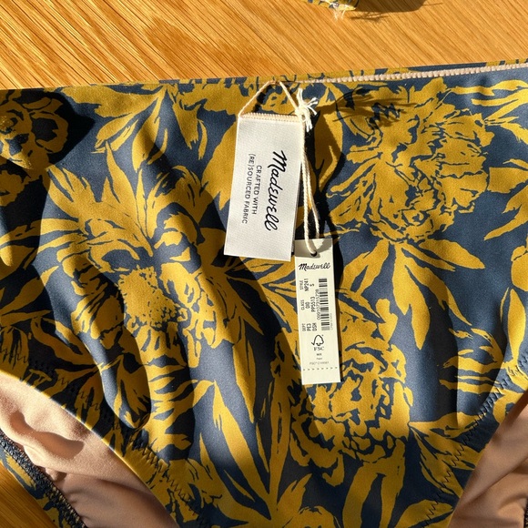 Madewell Cinched Halter Bikini High Waisted bottom Size Small - Picture 5 of 6